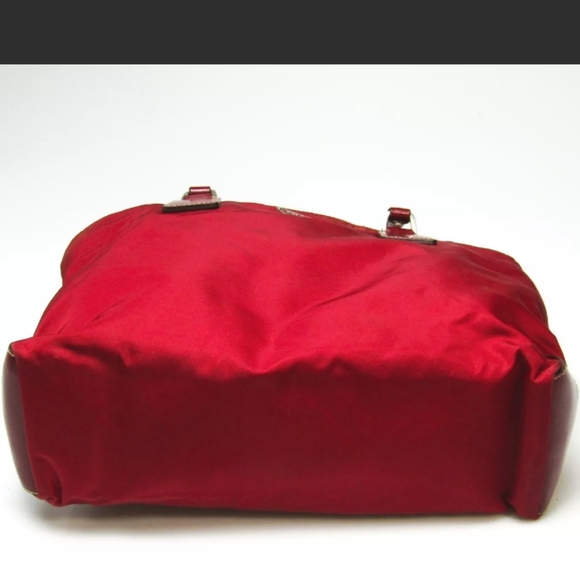 Prada Authentic Red Nylon Tote RARE - Picture 8 of 9